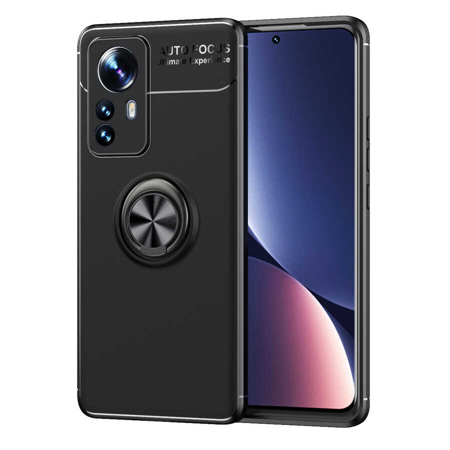 Xiaomi Mi 12 Kılıf NXXA Ravel Silikon Kapak-Siyah