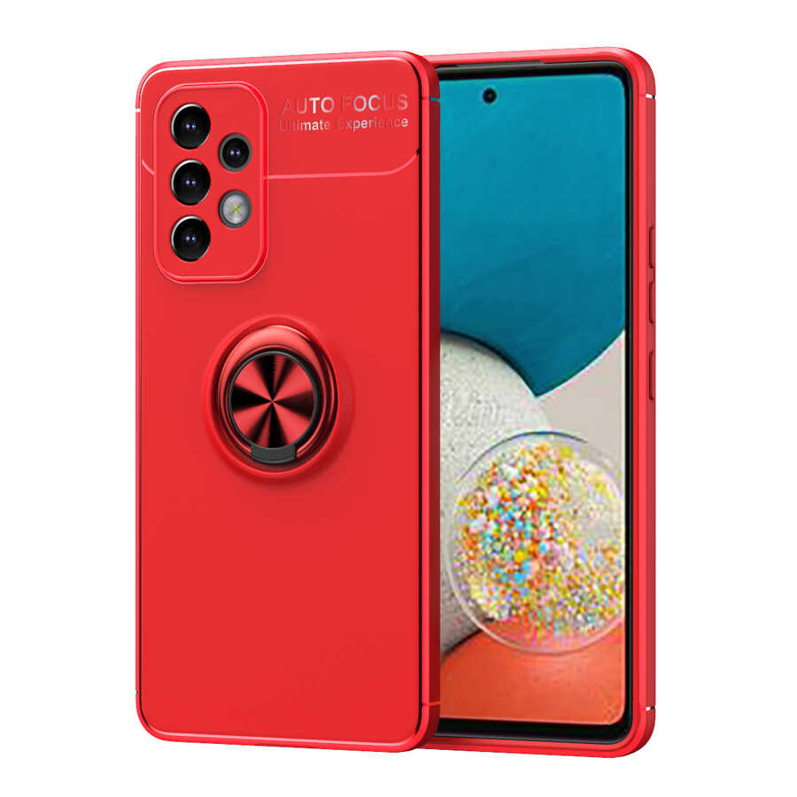 Galaxy A53 5G Kılıf NXXA Ravel Silikon Kapak-Kırmızı