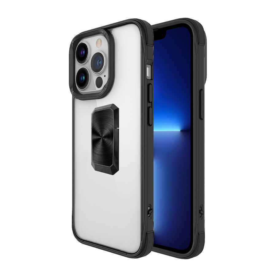 iPhone 13 Pro Uyumlu NXXA V-Bax Kapak-Siyah