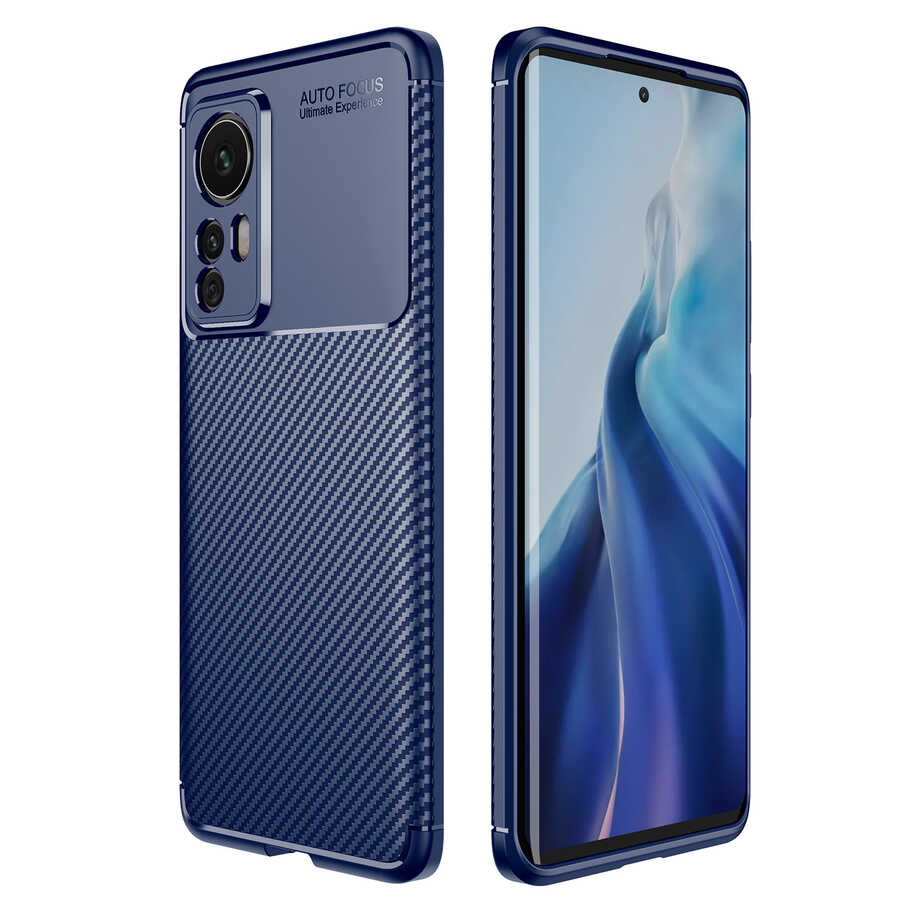 Xiaomi Mi 12 Kılıf NXXA Negro Silikon Kapak-Lacivert