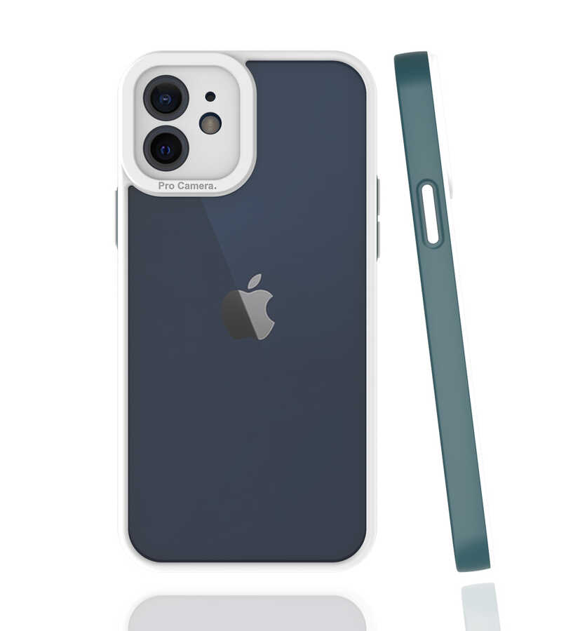 iPhone 12 Kılıf NXXA Mima Kapak-Koyu Yeşil