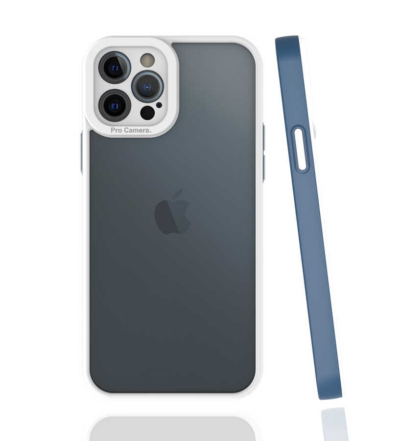 iPhone 12 Pro Max Kılıf NXXA Mima Kapak-Lacivert