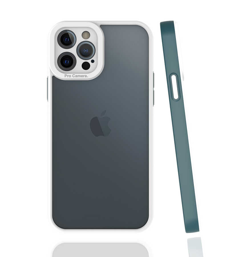 iPhone 12 Pro Uyumlu NXXA Mima Kapak-Koyu Yeşil