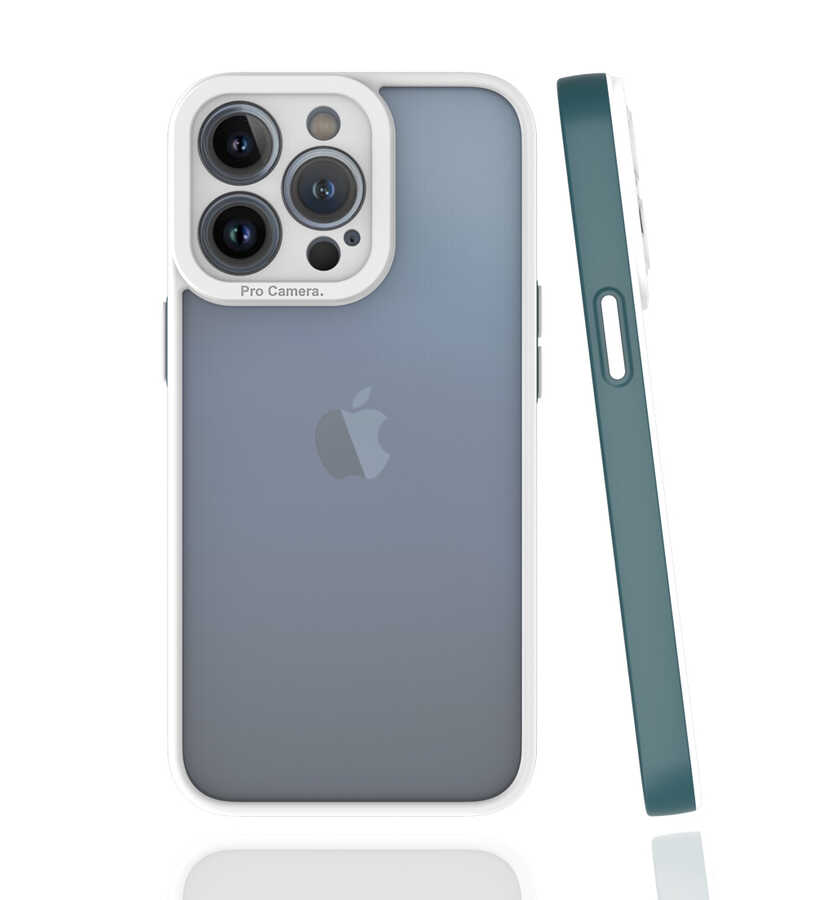 iPhone 13 Pro Uyumlu NXXA Mima Kapak-Koyu Yeşil