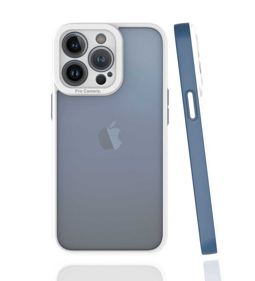 iPhone 13 Pro Uyumlu NXXA Mima Kapak-Lacivert
