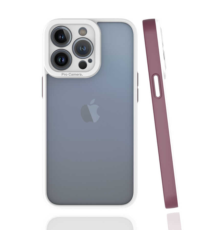 iPhone 13 Pro Uyumlu NXXA Mima Kapak-Mürdüm