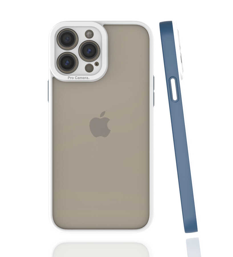 iPhone 13 Pro Max Kılıf NXXA Mima Kapak-Lacivert