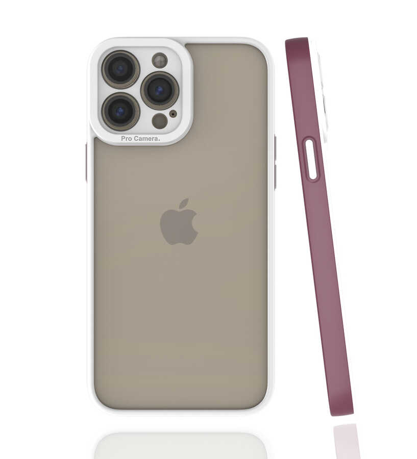 iPhone 13 Pro Max Uyumlu NXXA Mima Kapak-Mürdüm