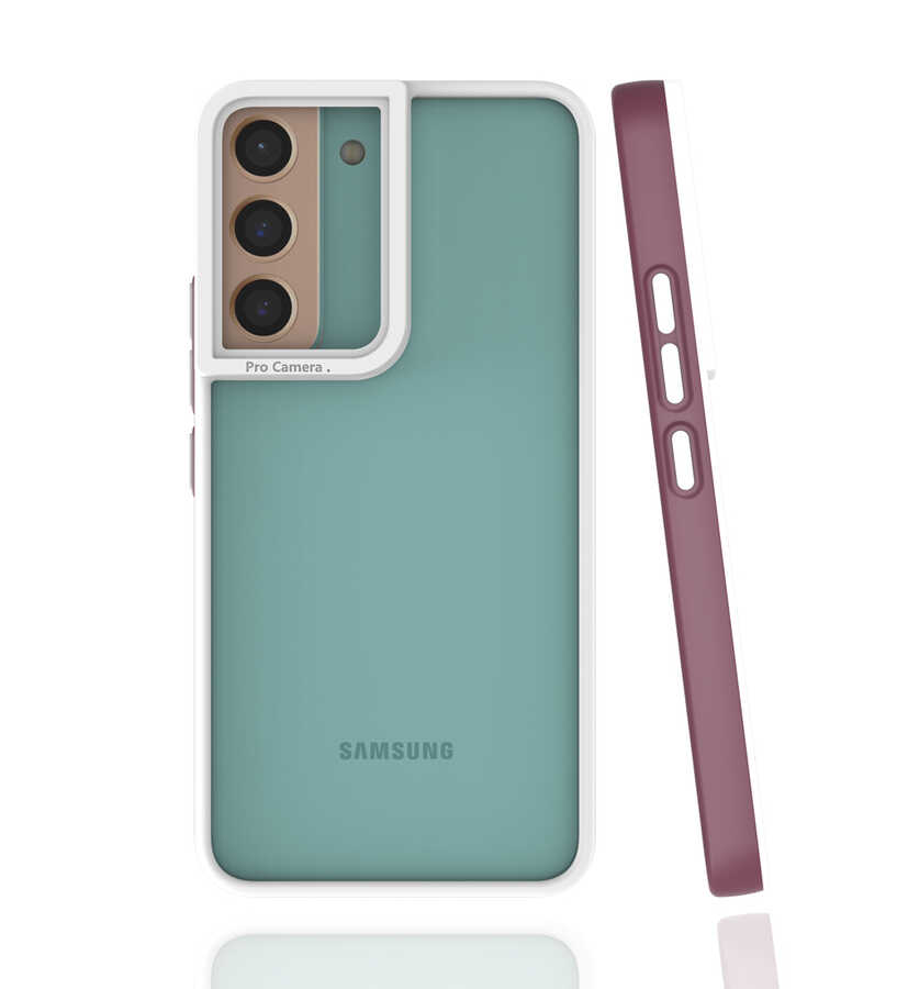 Galaxy S22 Plus Kılıf NXXA Mima Kapak-Mürdüm