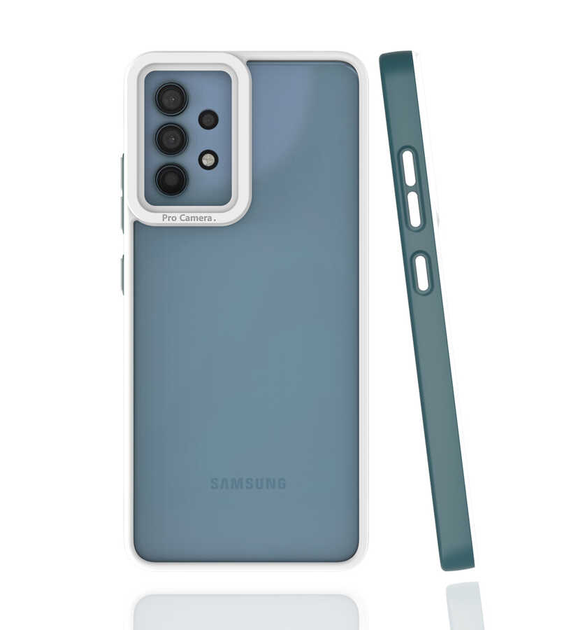 Galaxy A32 4G Kılıf NXXA Mima Kapak-Koyu Yeşil