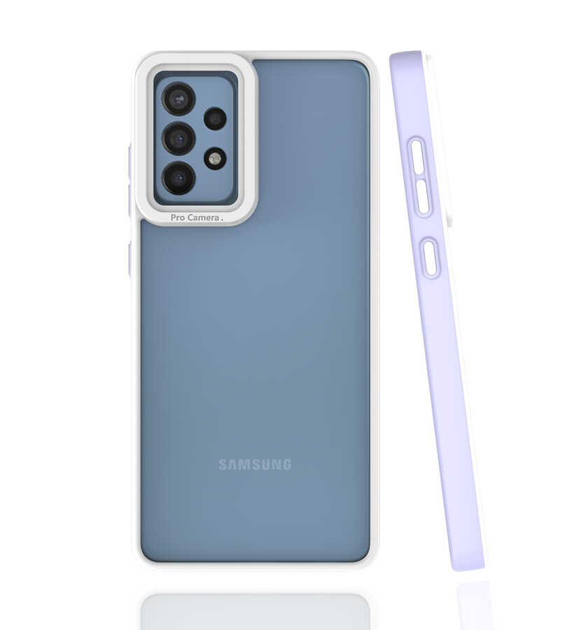 Galaxy A72 Kılıf NXXA Mima Kapak-Lila