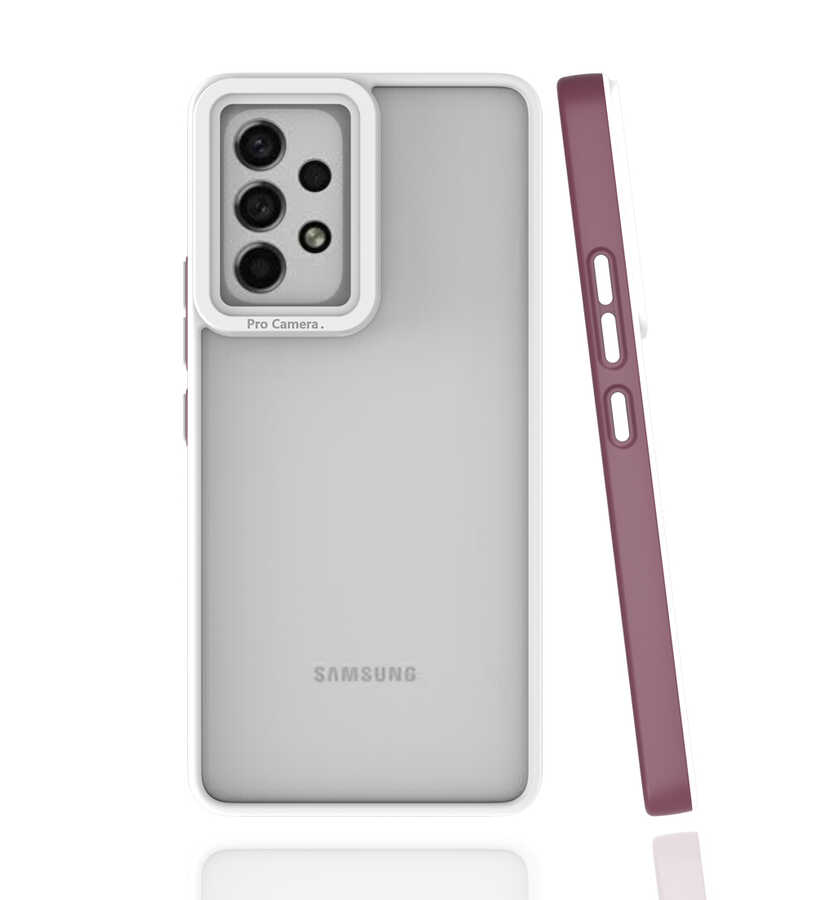 Galaxy A53 5G Kılıf NXXA Mima Kapak-Mürdüm