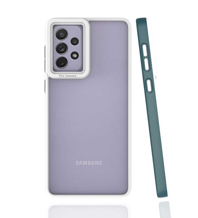 Galaxy A73 Kılıf NXXA Mima Kapak-Koyu Yeşil