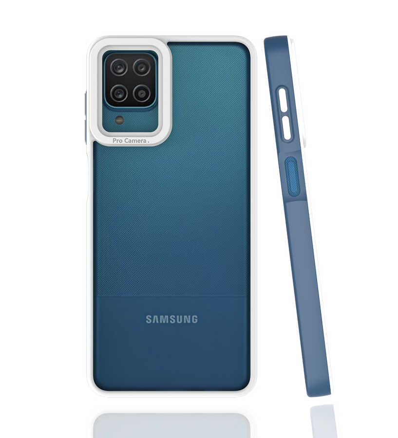 Galaxy A12 Kılıf NXXA Mima Kapak-Lacivert