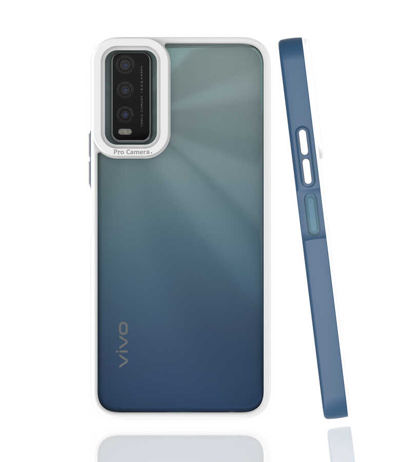 Vivo Y20 Kılıf NXXA Mima Kapak-Lacivert
