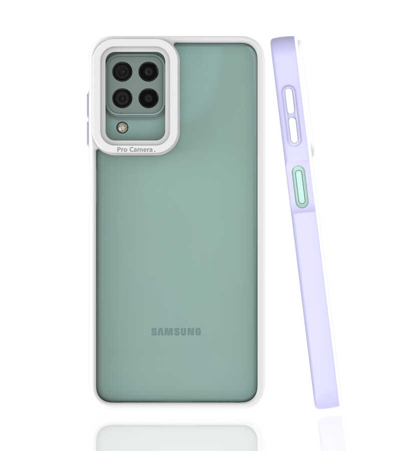 Galaxy M22 Kılıf NXXA Mima Kapak-Lila