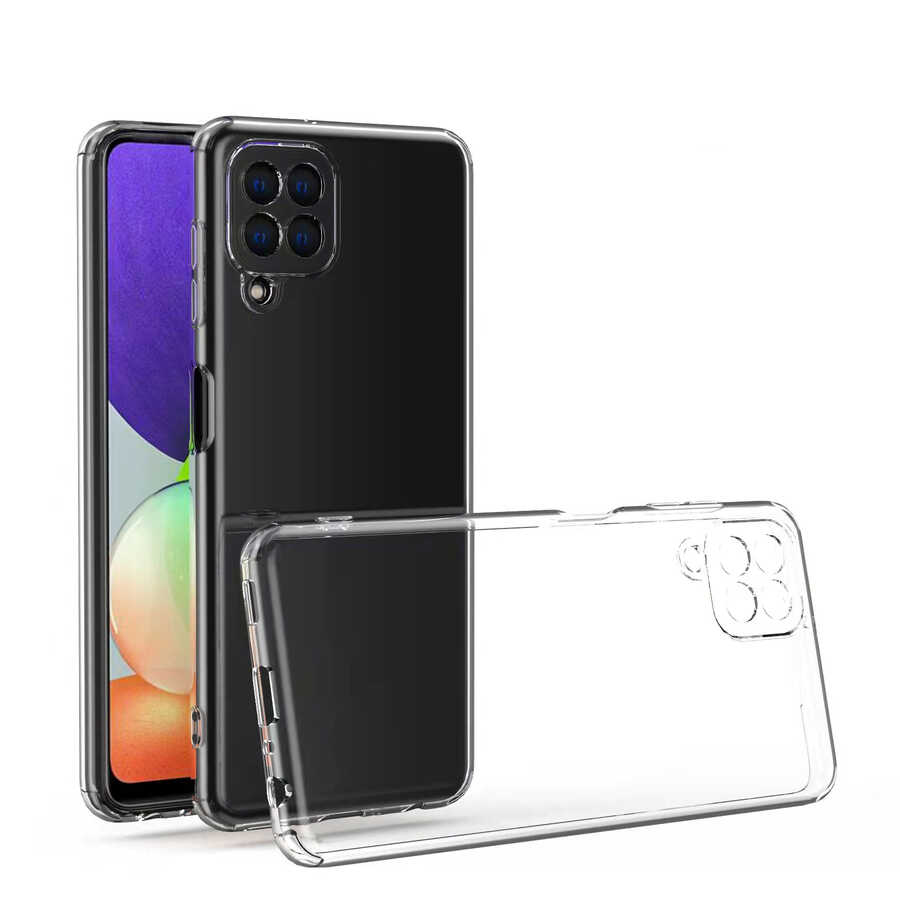 Galaxy M32 Kılıf NXXA Kamera Korumalı Süper Silikon Kapak-Renksiz