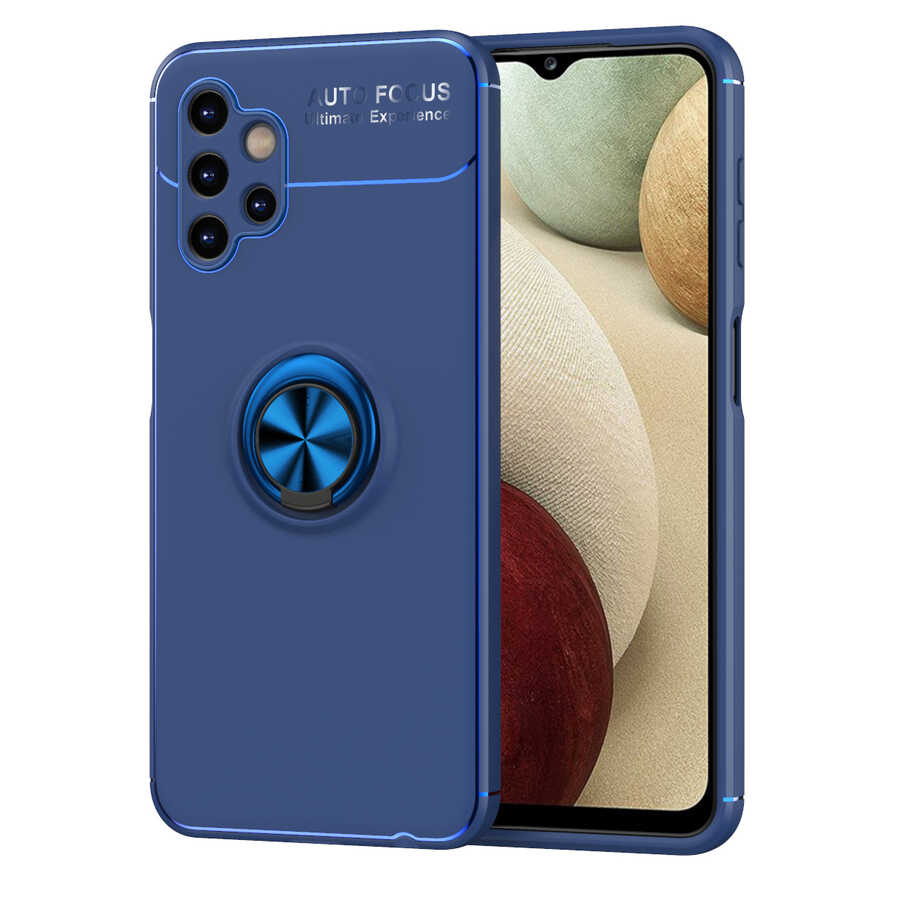 Galaxy A13 4G Kılıf NXXA Ravel Silikon Kapak-Mavi