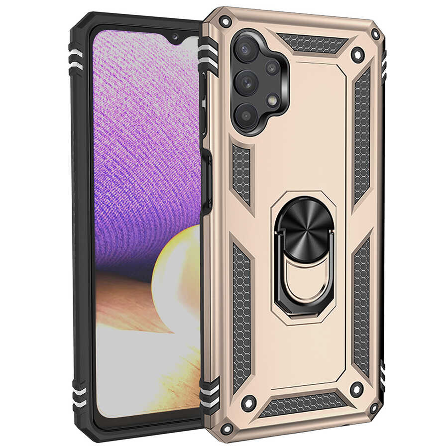 Galaxy A13 4G Kılıf NXXA Vega Kapak-Gold