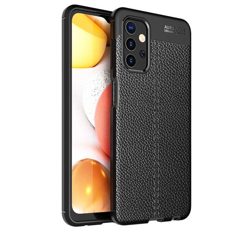 Galaxy A13 4G Kılıf NXXA Niss Silikon Kapak-Siyah
