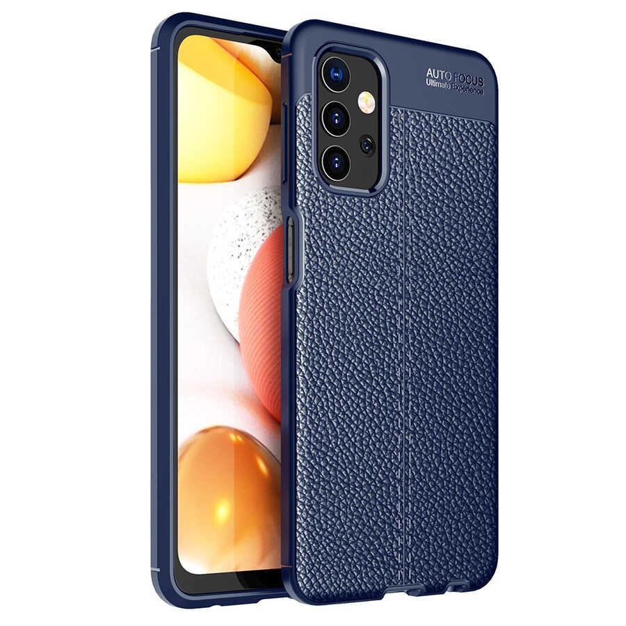 Galaxy A13 4G Kılıf NXXA Niss Silikon Kapak-Lacivert