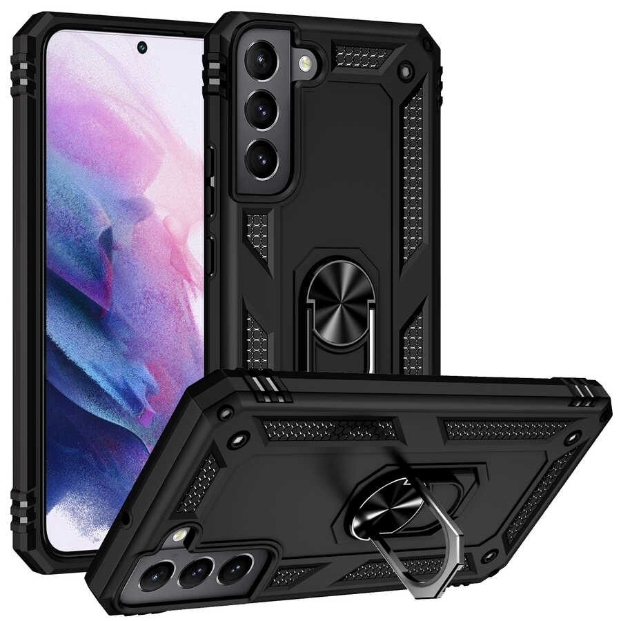 Galaxy S22 Plus Kılıf NXXA Vega Kapak-Siyah