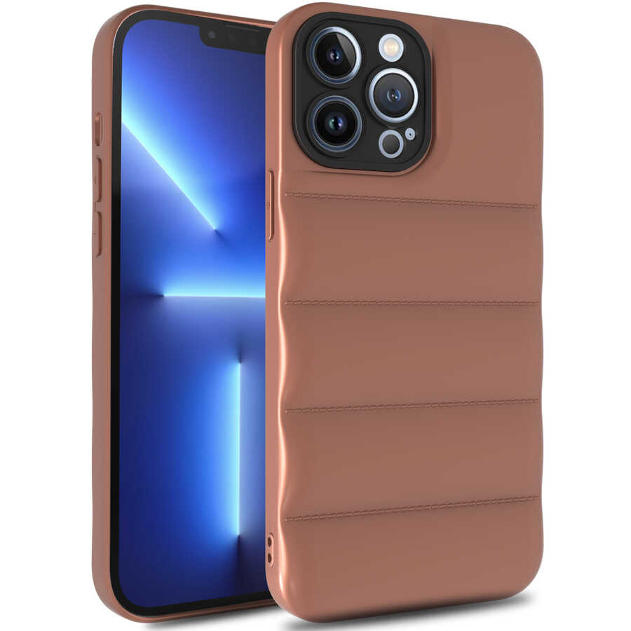 iPhone 12 Pro Uyumlu NXXA Kasis Kapak-Kahverengi