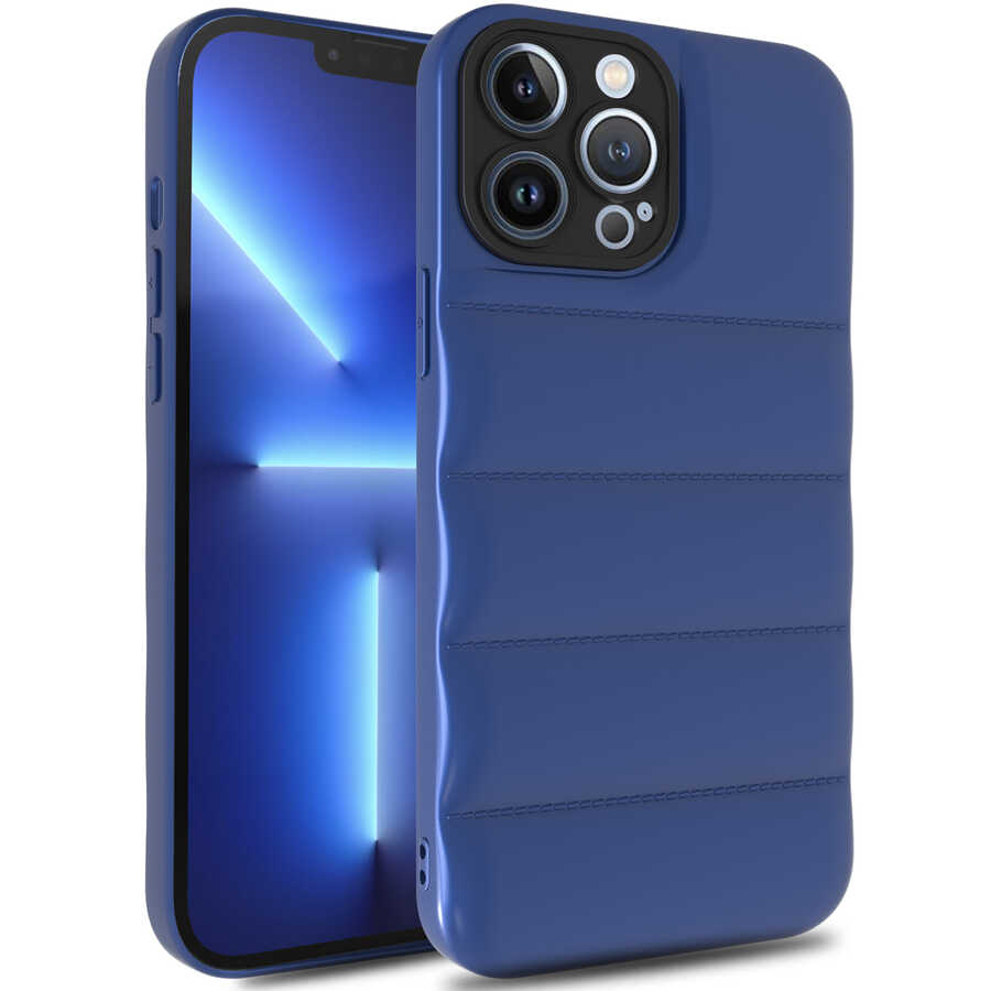 iPhone 12 Pro Kılıf NXXA Kasis Kapak-Saks Mavi