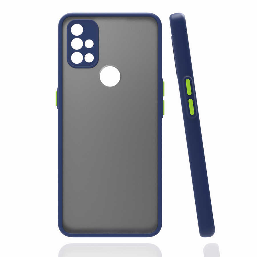 One Plus Nord N10 5G Kılıf NXXA Hux Kapak-Lacivert