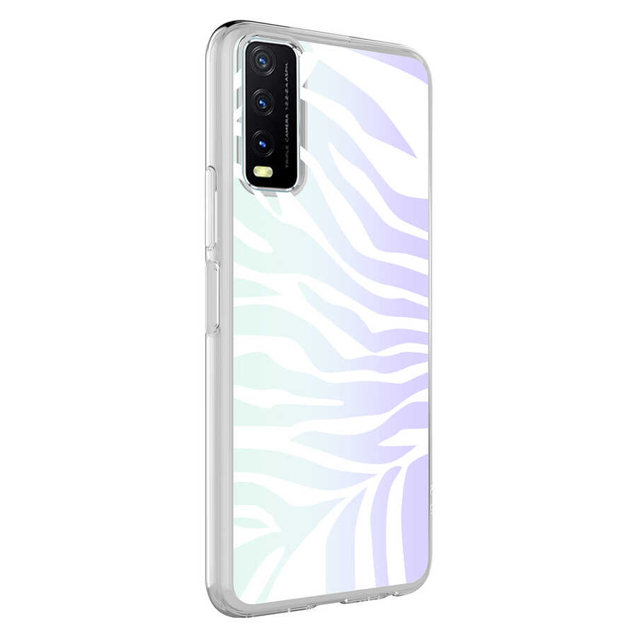 Vivo Y11S Kılıf NXXA M-Blue Desenli Kapak-Zebra No1