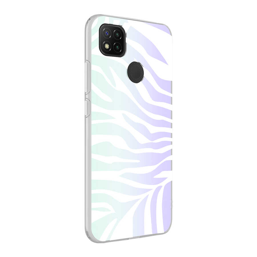 Xiaomi Redmi 9C Kılıf NXXA M-Blue Desenli Kapak-Zebra No1