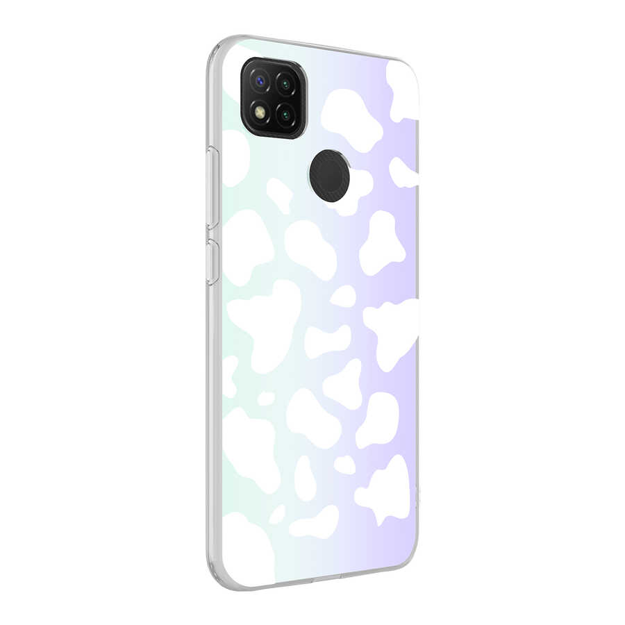 Xiaomi Redmi 9C Kılıf NXXA M-Blue Desenli Kapak-Cow No2