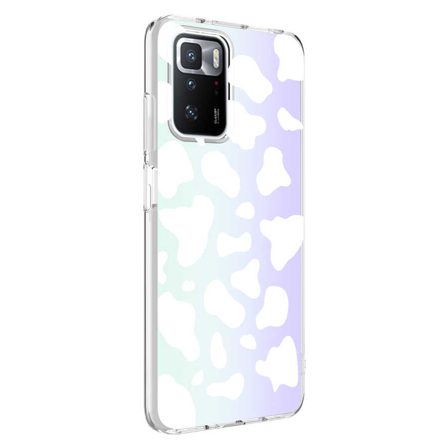 Xiaomi Redmi 10 Kılıf NXXA M-Blue Desenli Kapak-Cow No2