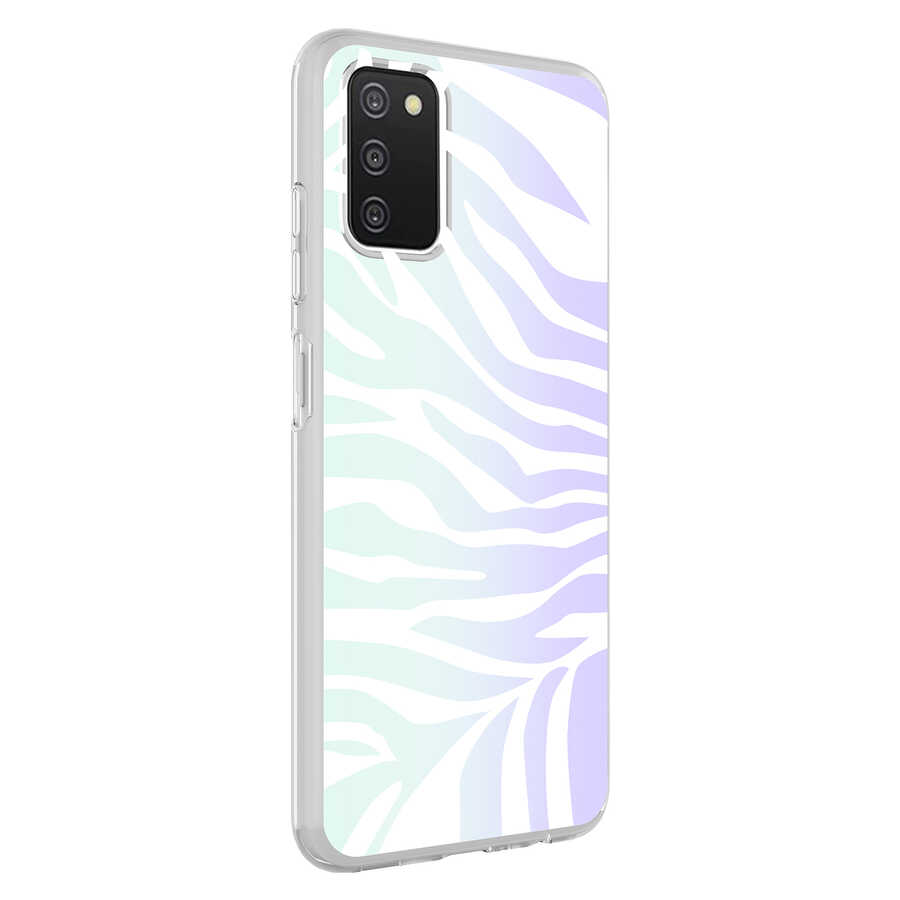 Galaxy A03S Kılıf NXXA M-Blue Desenli Kapak-Zebra No1