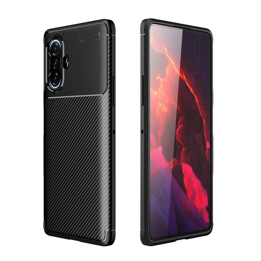Xiaomi Redmi K40 Gaming Kılıf NXXA Negro Silikon Kapak-Siyah
