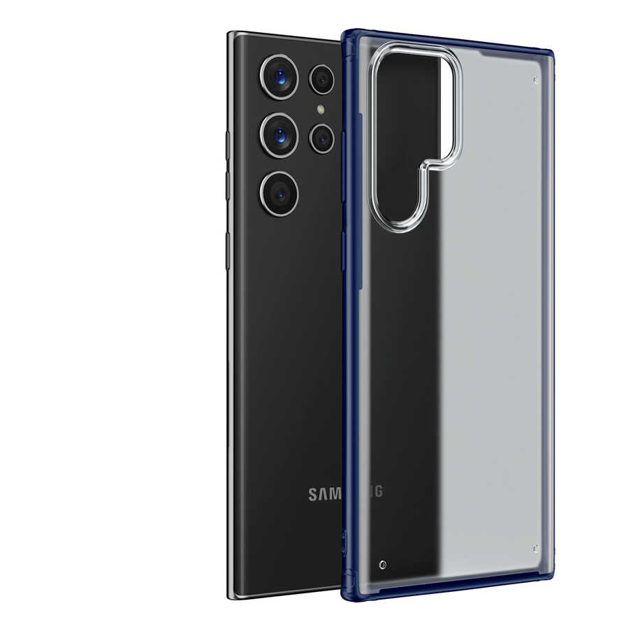 Galaxy S22 Ultra Kılıf NXXA Volks Kapak-Lacivert