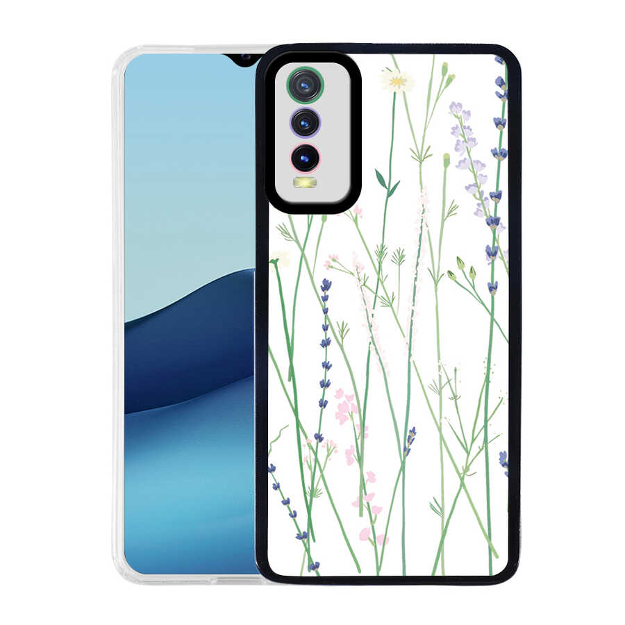 Vivo Y20 Kılıf NXXA M-Fit Desenli Kapak-Flower No4