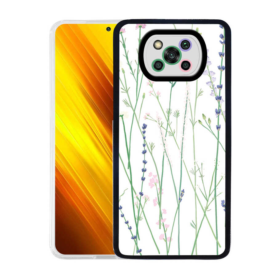 Xiaomi Poco X3 Kılıf NXXA M-Fit Desenli Kapak-Flower No4