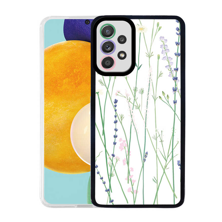 Galaxy A72 Kılıf NXXA M-Fit Desenli Kapak-Flower No4