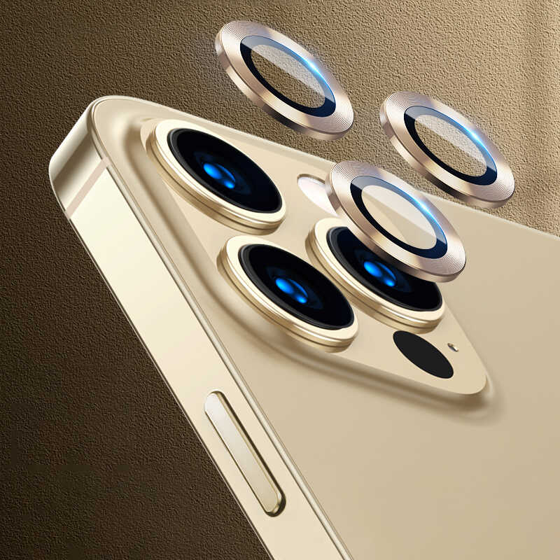 iPhone 11 Pro Uyumlu NXXA CL-07 Kamera Lens Koruyucu-Gold