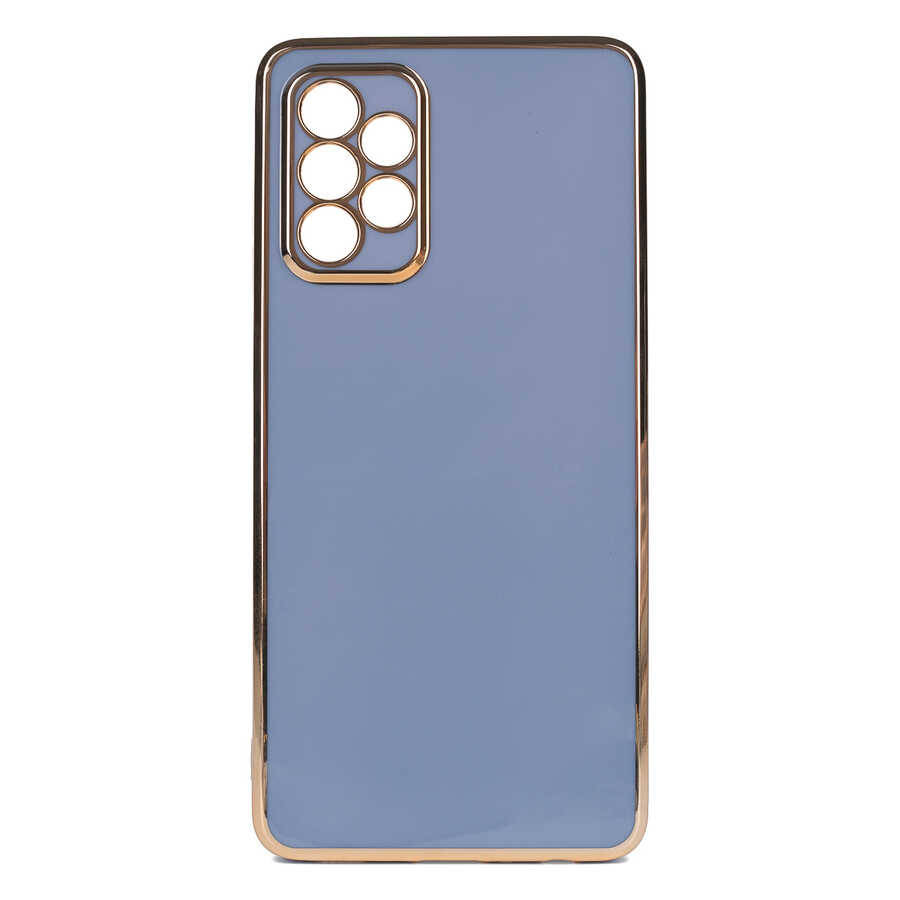 Galaxy A72 Kılıf NXXA Bark Kapak-Mavi Açık
