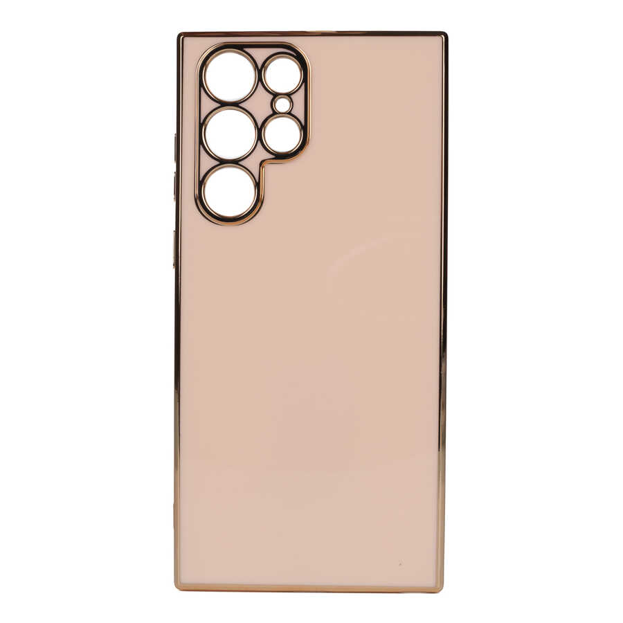 Galaxy S22 Ultra Kılıf NXXA Bark Kapak-Rose Gold