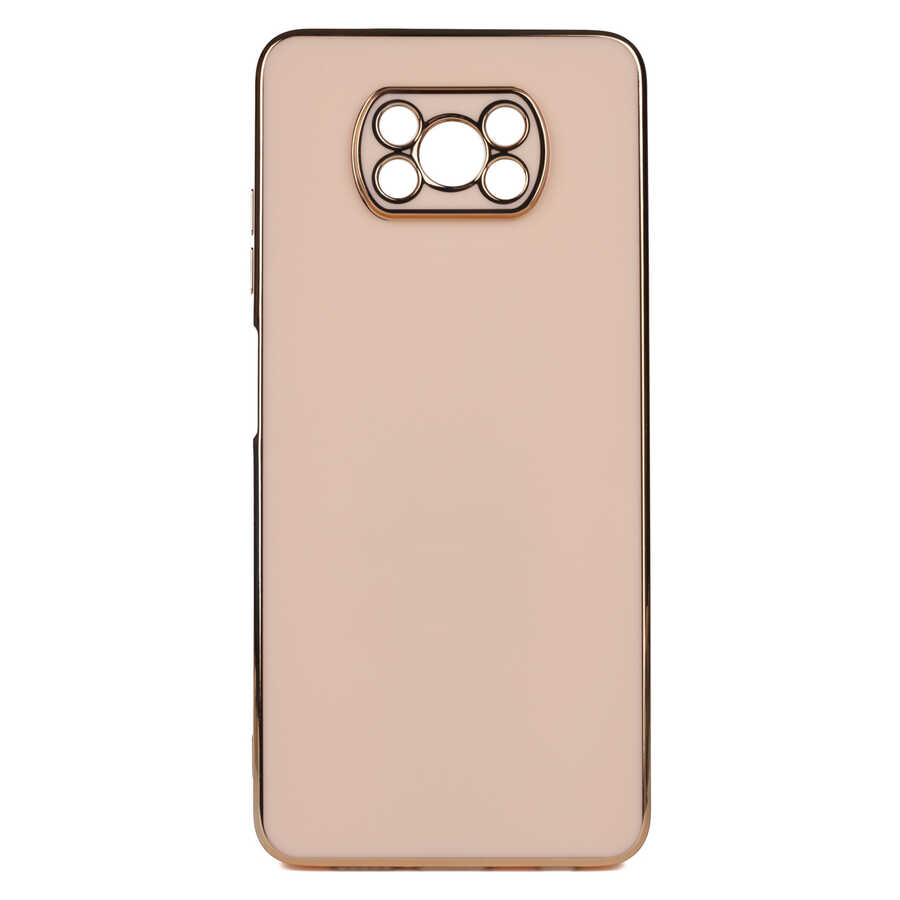 Xiaomi Poco X3 Kılıf NXXA Bark Kapak-Rose Gold