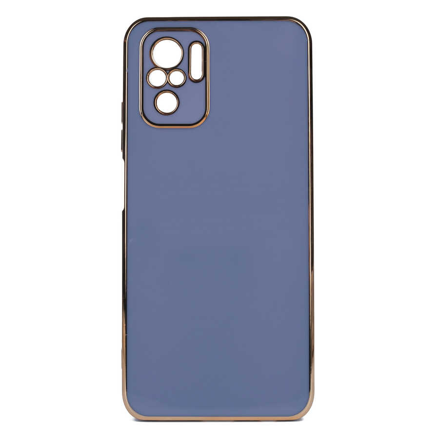 Xiaomi Redmi Note 10 Kılıf NXXA Bark Kapak-Mavi Açık