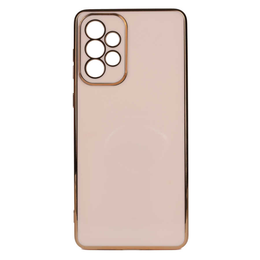 Galaxy A73 Kılıf NXXA Bark Kapak-Rose Gold