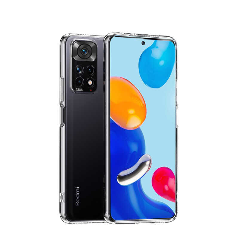 Xiaomi Redmi Note 11 Global Kılıf NXXA Süper Silikon Kapak-Renksiz