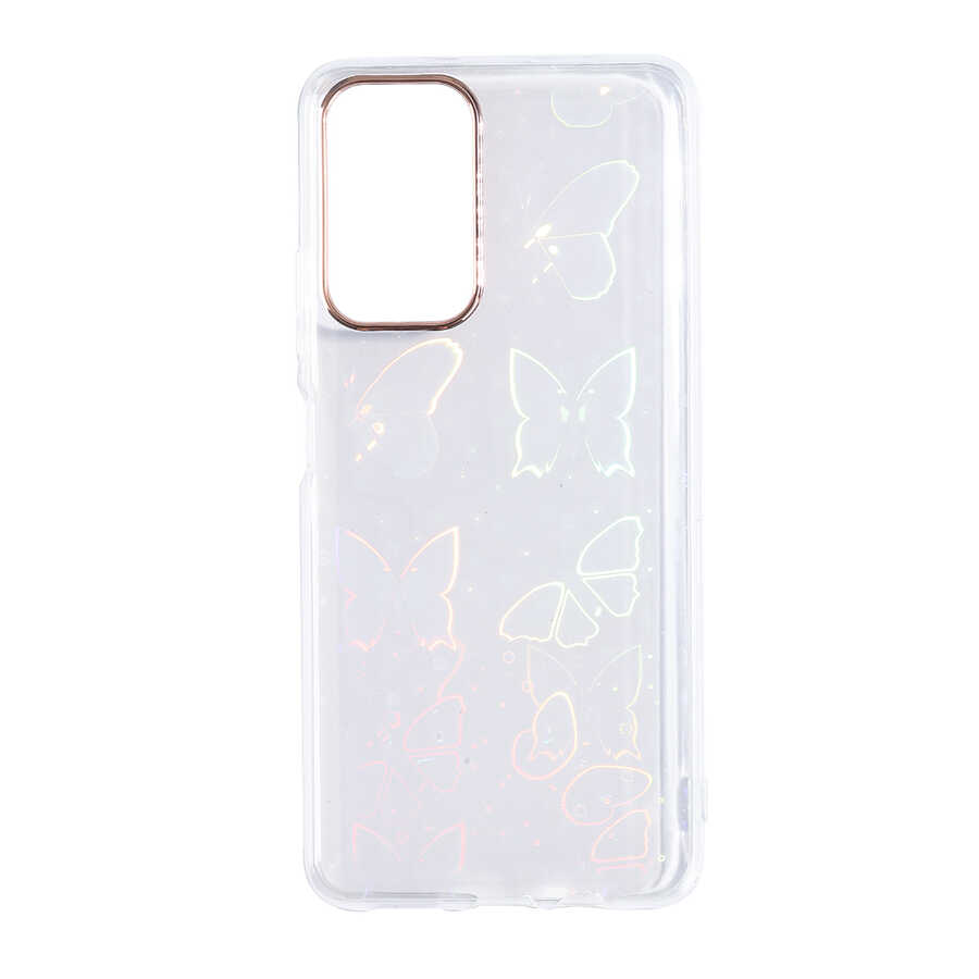 Xiaomi Redmi Note 11T 5G Kılıf NXXA Sidney Desenli Sert Kapak-Butterfly No2