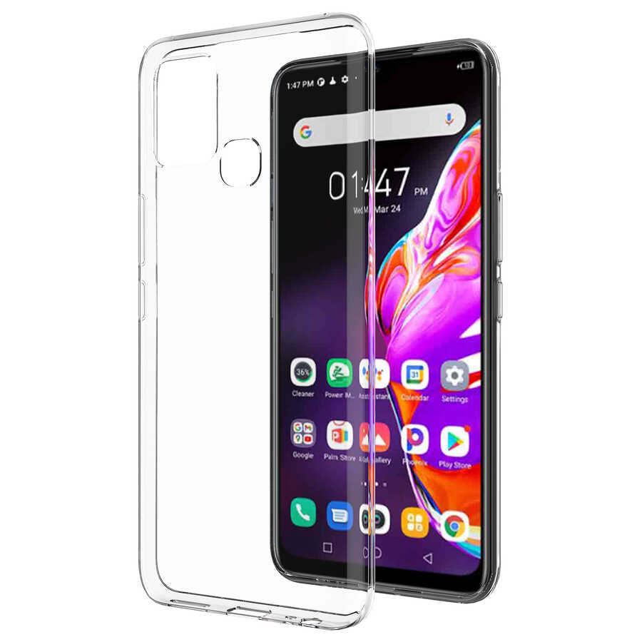 İnfinix Hot 10T Kılıf NXXA Süper Silikon Kapak-Renksiz