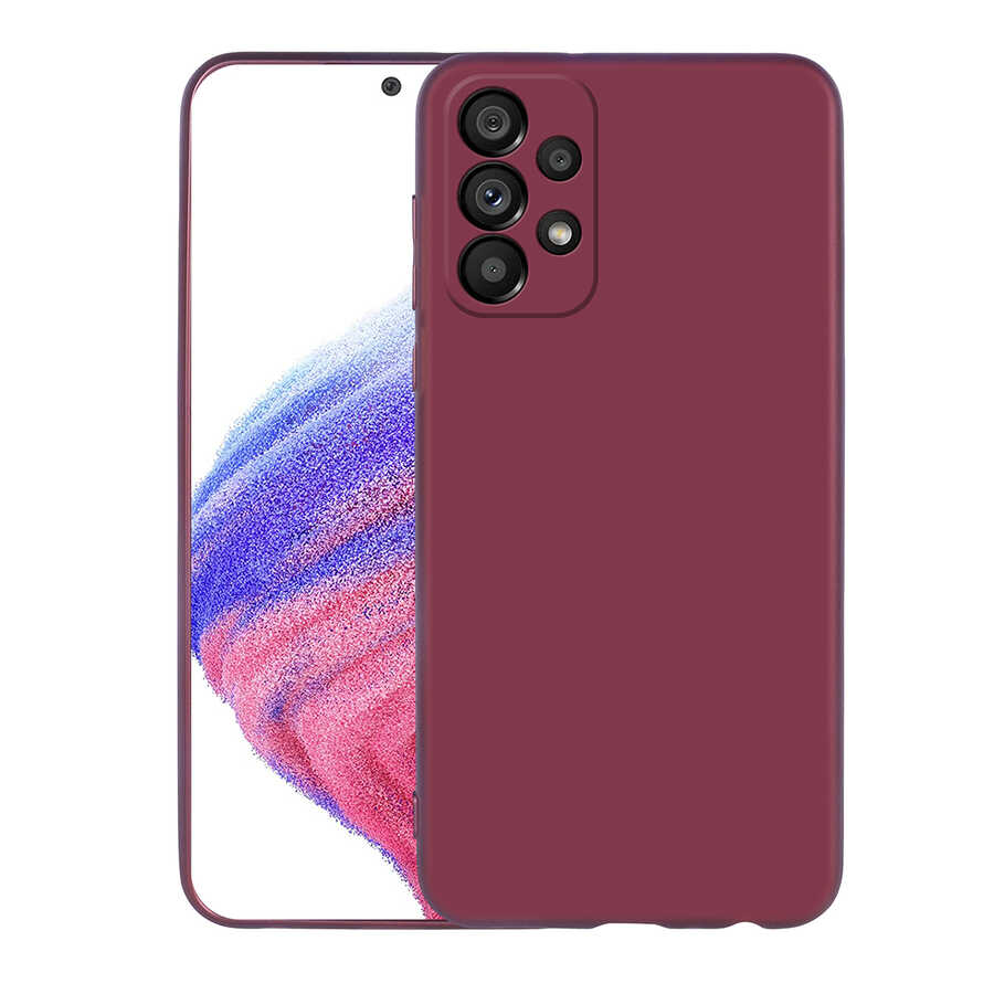 Galaxy A33 5G Kılıf NXXA Premier Silikon Kapak-Mürdüm