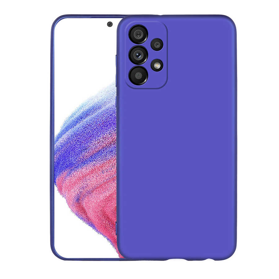 Galaxy A33 5G Kılıf NXXA Premier Silikon Kapak-Saks Mavi